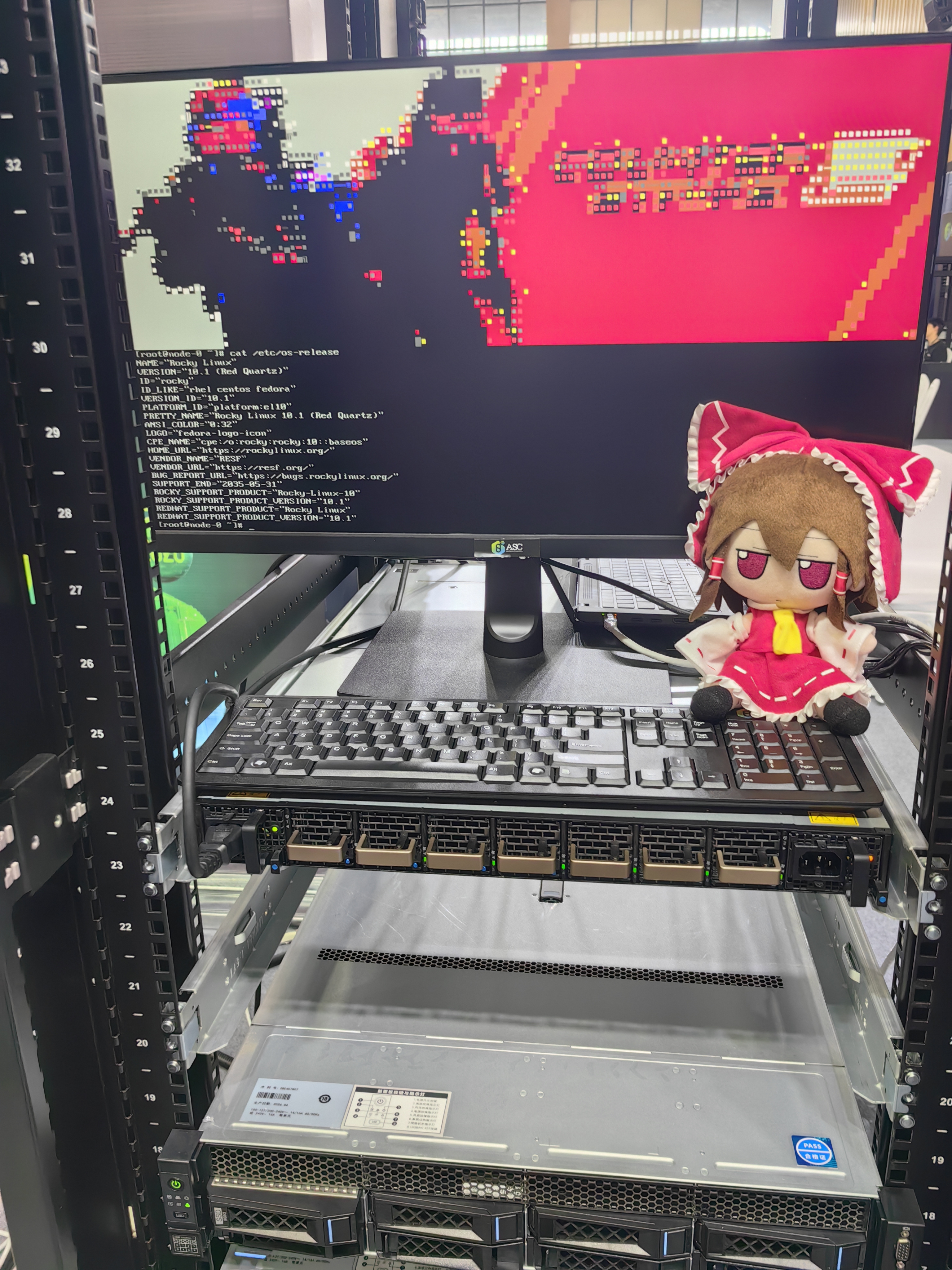 ASC26决赛机柜，灵梦可爱捏~